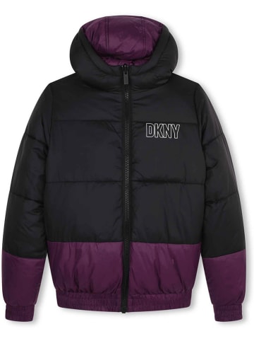 DKNY Dwustronna kurtka zimowa w kolorze fioletowym