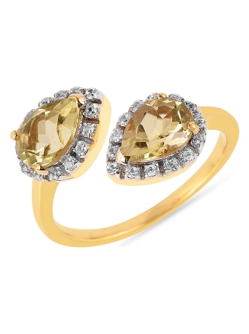 Les Petites Précieuses Vergold. Ring mit Edelsteinen