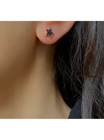 Les Petites Précieuses Rosévergold. Ohrstecker mit Edelsteinen