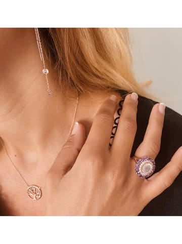 Les Petites Précieuses Rosévergold. Halskette mit Schmuckelement - (L)39 cm