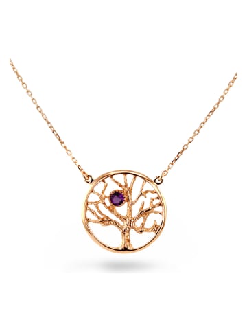 Les Petites Précieuses Rosévergold. Halskette mit Schmuckelement - (L)39 cm