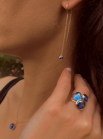 Les Petites Précieuses Pozłacane kolczyki z cyrkoniami