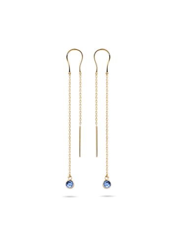 Les Petites Précieuses Pozłacane kolczyki z cyrkoniami