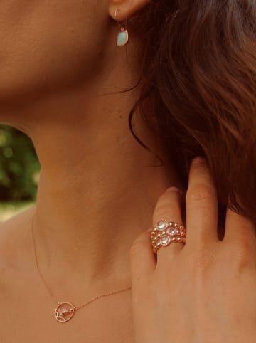 Les Petites Précieuses Pozłacany naszyjnik z elementem ozdobnym - dł. 39 cm