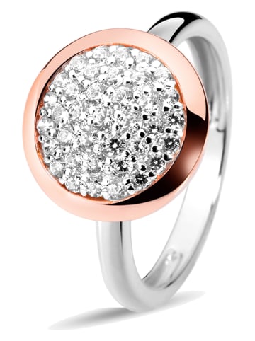 Les Favorites Rosévergulde ring met edelstenen