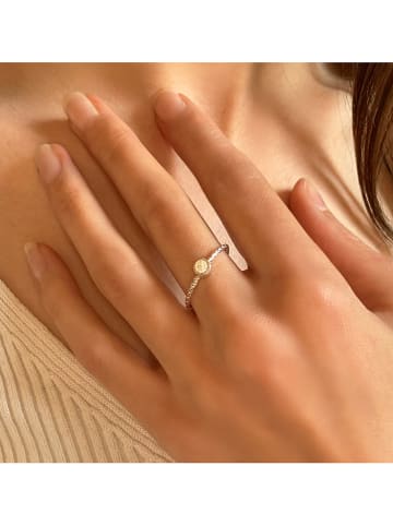 Les Petites Précieuses Srebrny pierścionek z diamentami