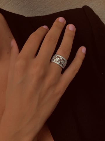 Silber-Ring mit Edelsteinen