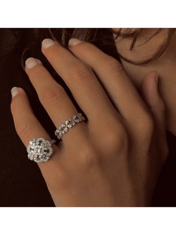 DI GIORGIO Zilveren ring met edelstenen