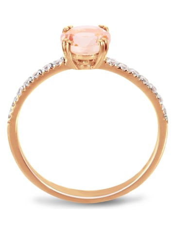 Les Petites Précieuses Rosévergold. Ring mit Edelsteinen