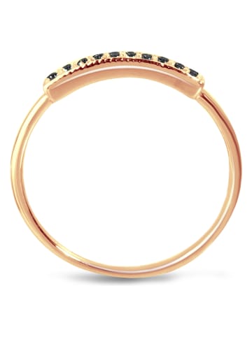 Les Petites Précieuses Rosévergold. Ring mit Edelsteinen