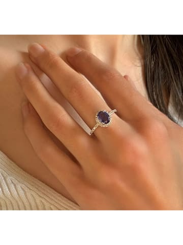 Les Petites Précieuses Zilveren ring met edelstenen