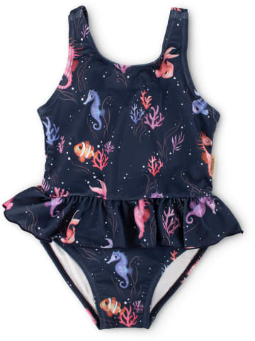 Filibabba Badpak "Eva Rainbow Reef" donkerblauw