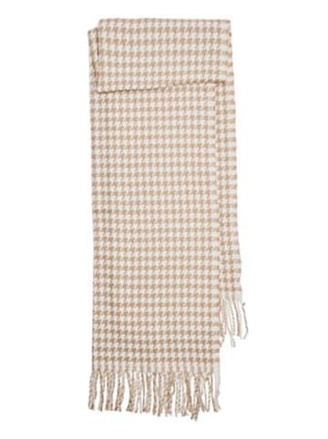 Pieces Schal in Beige/ Weiß - (L)190 x (B)65cm