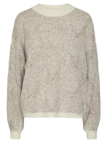 Pieces Sweter w kolorze beżowym