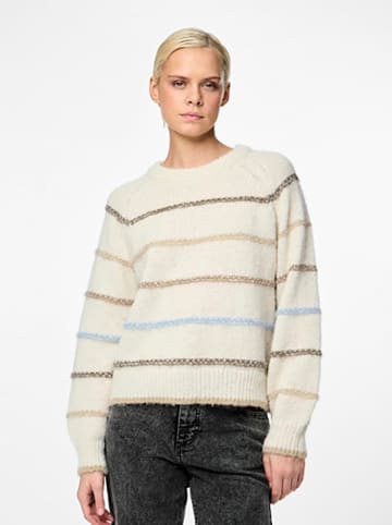 Pieces Pullover in Creme
