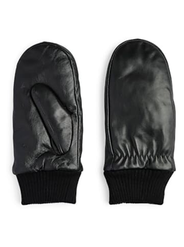 Pieces Lederhandschuhe in Schwarz