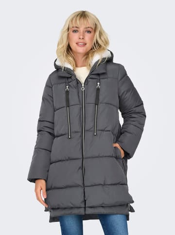 ONLY Wintermantel "Nora" donkergrijs