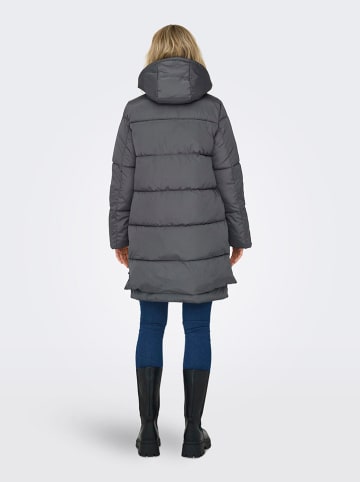ONLY Wintermantel "Nora" donkergrijs