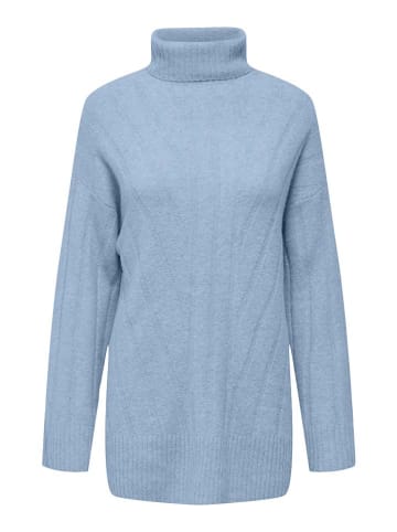 ONLY Rollkragenpullover in Hellblau