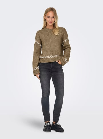 ONLY Pullover "Amanda" in Hellbraun