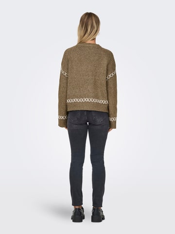 ONLY Pullover "Amanda" in Hellbraun