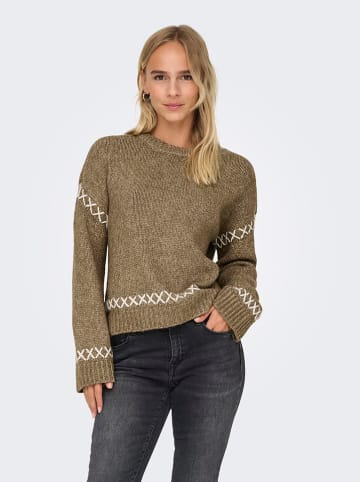 ONLY Pullover "Amanda" in Hellbraun
