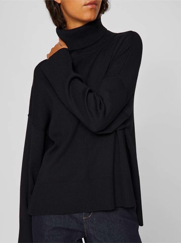 Vila Rollkragenpullover in Schwarz