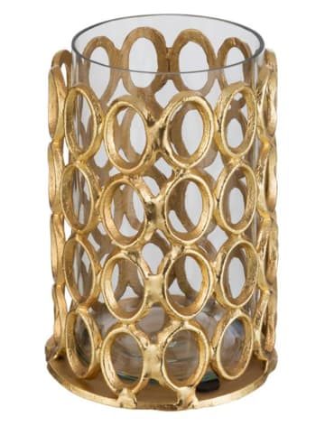 J Line Theelichthouder goudkleurig - (H)21 x Ø 15 cm