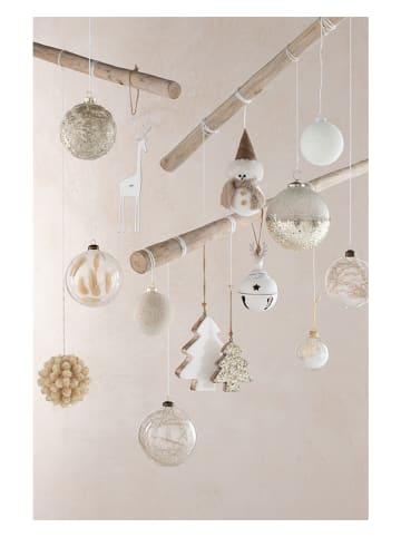 J Line 2-delige set: kerstballen goudkleurig - Ø 12,5 cm