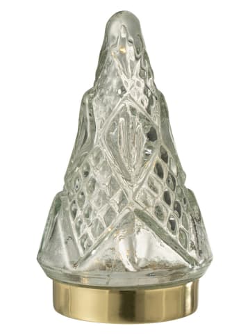 J Line Decoratief ledfiguur tranparant/goudkleurig - (B)9 x (H)16 x (D)9 cm