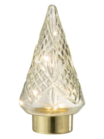 J Line Decoratief ledfiguur tranparant/goudkleurig - (B)13 x (H)24,5 x (D)13 cm