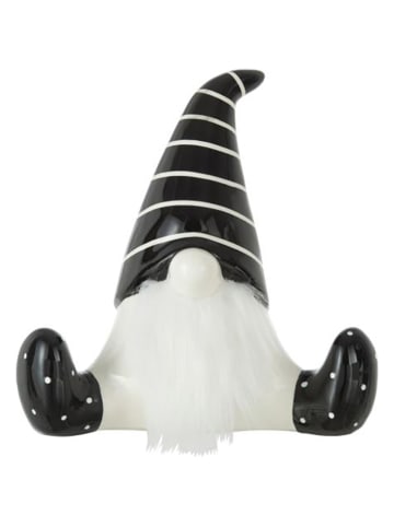 J Line Figurka dekoracyjna w kolorze biało-czarnym - 19,5 x 19 x 10,5 cm