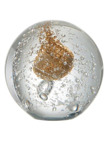J Line Dekoobjekt in Transparent/ Gold - (H)8,5 x Ø 9 cm