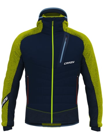 Crazy Fleecejacke "Absolution" in Schwarz/ Grün