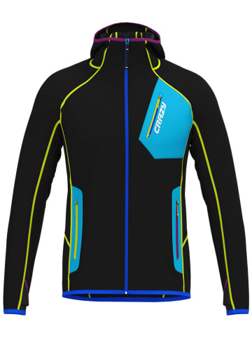 Crazy Fleecejacke "Next" in Schwarz