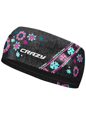 Crazy Stirnband "Mandala" in Anthrazit