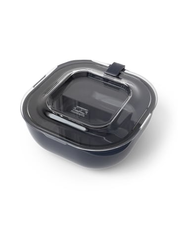 Monbento Lunchbox "Gourmet M" donkerblauw/transparant - 850 ml