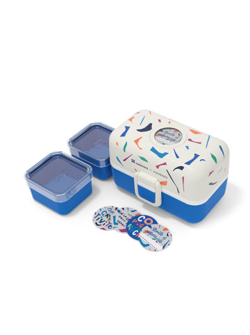 Monbento Lunchbox in Weiß/ Blau
