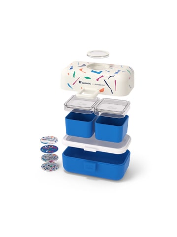 Monbento Lunchbox in Weiß/ Blau