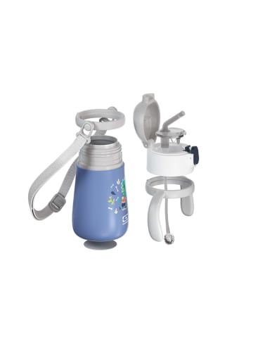 Monbento 2-delige snackset "Dino" blauw
