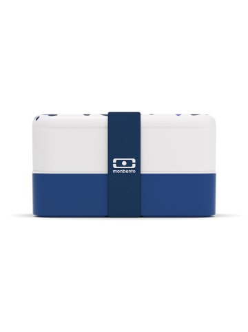 Monbento Lunchbox in Weiß/ Blau - 1 l
