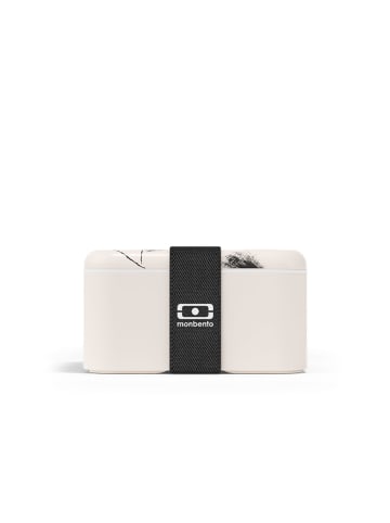 Monbento Lunchbox "Plume" in Creme/ Schwarz - 1,7 l