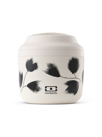 Monbento Isoleerlunchbox "Plume" crème/zwart - 550 ml
