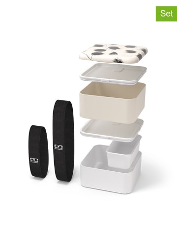 Monbento 6-delige lunchset beige/zwart