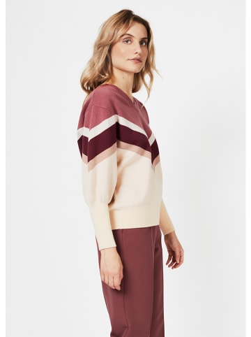4funkyflavours Pullover in Beige/ Beere