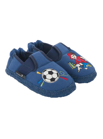 NANGA Pantoffels "Fussballer" blauw