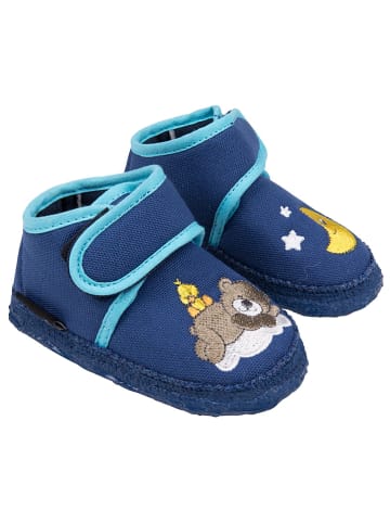 NANGA Pantoffels "Bärchen" donkerblauw