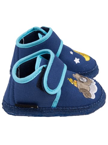NANGA Pantoffels "Bärchen" donkerblauw