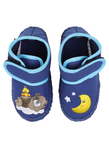 NANGA Pantoffels "Bärchen" donkerblauw