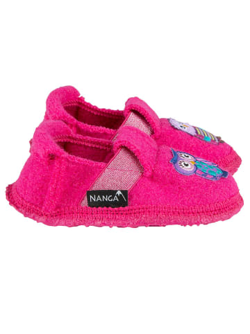 NANGA Pantoffels "Trusty Owls" roze